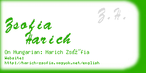 zsofia harich business card